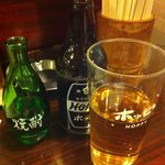 大衆酒場　ふくろ - 焼酎（ビン）とホッピー