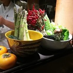 天びん棒 - 新鮮な食材たち♪