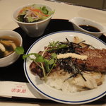 ビストロ茶葉蘭 - 大好物のステーキ丼セット