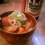 正一合 - 煮込みと赤星のツーショット