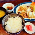 Mangetsu Shokudou - 和牛ホルモン炒めは、あまーいソースとプルンプルンのホルモンが絶妙！