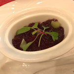 D'ORO - フォアグラのフラン　ブドウのアクセント 