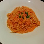 Trattoria　Bazza - 本ズワイ蟹のトマトクリームソース ¥1150