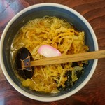 市々ラーメン - 2016年10月 かき揚げ天ぷらラーメン　780円