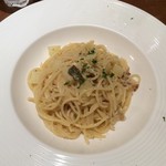 Taverna GUSTAVINO - ホタテとその肝の旨みを絡めてジャガイモと一緒に！ランチパスタ1000円！