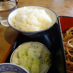 浅野屋 - 生姜焼きセットは御飯付きです