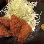 にくどうふ にくうどん くぼた 駒沢本陣 - ハムカツ