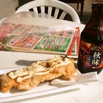 たこやき西海 - チキンボーにはビールが必要ですよねぇ