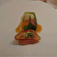Benoit Alain Ducasse - ニジマス赤富士のポッシェ アイオリ風味 (2016.10/ ローヌ・アルプ地方)