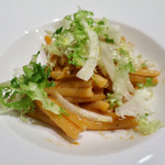 魚介類と百合根のリボルネーゼ　カサレッチェ　ゆず風味