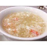 中国料理 一楽 - 蟹肉入りフカヒレスープ