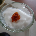 ANAフェスタ - 料理写真:じーまみー豆腐に柚子胡椒をのせてみた