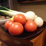 やきとり 正や - フルーツトマト、小かぶら、下仁田葱（食材です。）