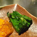 ステーキ  いぐち - ☆ほうれん草は温かくて美味しいですね(^^♪☆