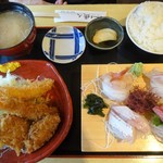 海鮮めし屋 磯人 - 刺身エビフライ定食