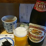 ビール(500円)