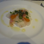 オザミ・デ・ヴァン - 前菜：鯛のカルパッチョ