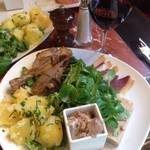 L'Ecluse - 鴨のいろいろプレートと赤