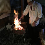 鮨松榮 - 鰹の藁焼き