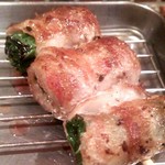 新小屋 - 絶品「ネギの豚バラ巻」