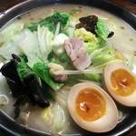 長町ラーメン - 特製タンメン煮玉子
