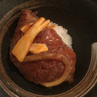 SATOブリアン 本店 - 松茸とヒレのすき焼きご飯