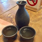 地酒BAR 山新 - H28.10.28 高千代(みのり酒)熱燗