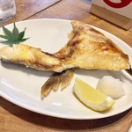 地酒BAR 山新 - H28.10.28 カンパチかま塩焼