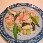 揚子江 - 秋らしい銀杏、海老他