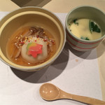 男鹿桜島リゾートHOTELきららか - 豚角煮饅頭 海鮮茶碗蒸し