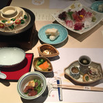 男鹿桜島リゾートHOTELきららか - 先付 前菜 お造り 鍋 香物