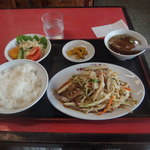 海拉爾 - 野菜炒め定食780円