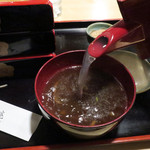 名物重そば 河邉庵 - サラサラの蕎麦湯