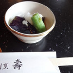 壽 - お蕎麦を待つ間に