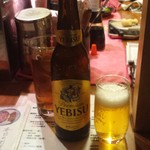 かじしか - 「瓶ビール エビス 小瓶 (500円)」