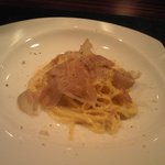 osteria LIU - 白トリュフのタリアリーニ（卵麺）