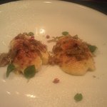 osteria LIU - クレームブリュレの黒トリュフ掛け