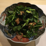 旬菜 おぐら家 - 大山鶏の竜田揚げとクレソンのサラダ