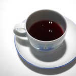 レストラン 代官山小川軒 - 口直しのワインゼリー（一見、コーヒーに見えますが）