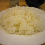 とんかつ燕楽 - 長野県駒ケ根産。甘みのある美味しいお米だが、炊き方が・・・