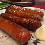 博多ラーメン まるひで - おつまみ…チョリソー350円…1本サービスしていただきました♪