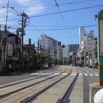 思案橋ラーメン - 思案橋電停から