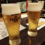 馳走屋 はなび - まずは生ビールで乾杯！