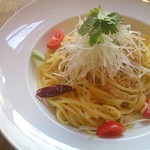 Locanda Trattoria - 鶏そぼろのペペロンチーノ
      