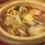 サガミ - 四川風味噌煮込みうどんアップ