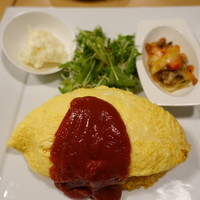 ブルーキッチン 堺筋本町店 - 熟練オムライスset　名物とろとろ玉子