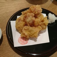 自家製粉石臼挽きうどん 青空blue 本店 - とり天