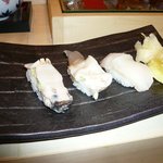 Sushi Doko Roiraka - 積丹産蝦夷鮑、黒ホッキ、野付産ホタテ