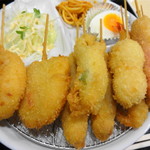 Kushi Katsu Hotaru - 串カツ定食 880円