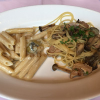 グラナータ TBS店 - ゴルゴンゾーラのペンネと鶏ときのこのパスタ